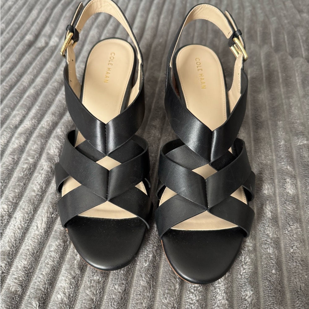 Cole Haan Women's Black Strappy Sandals